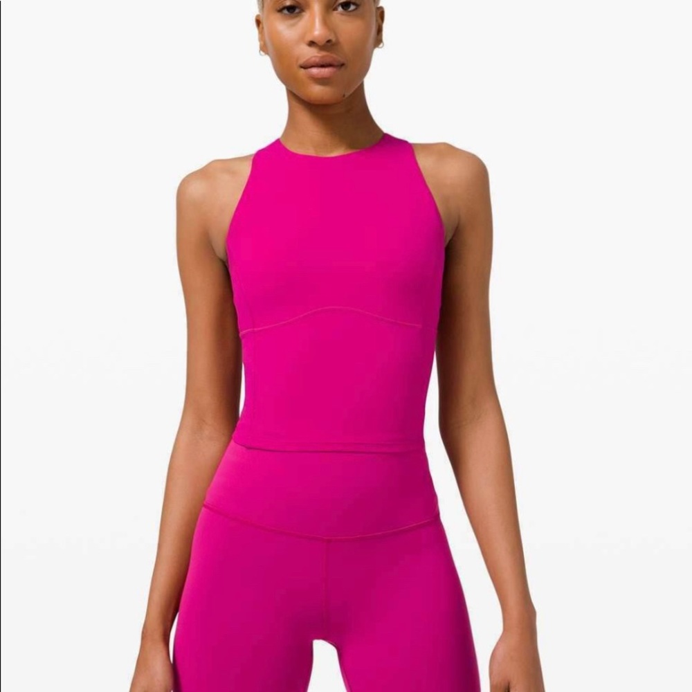 Lululemon Key to Balance Tank (Raspberry) in Size 4! Like new!